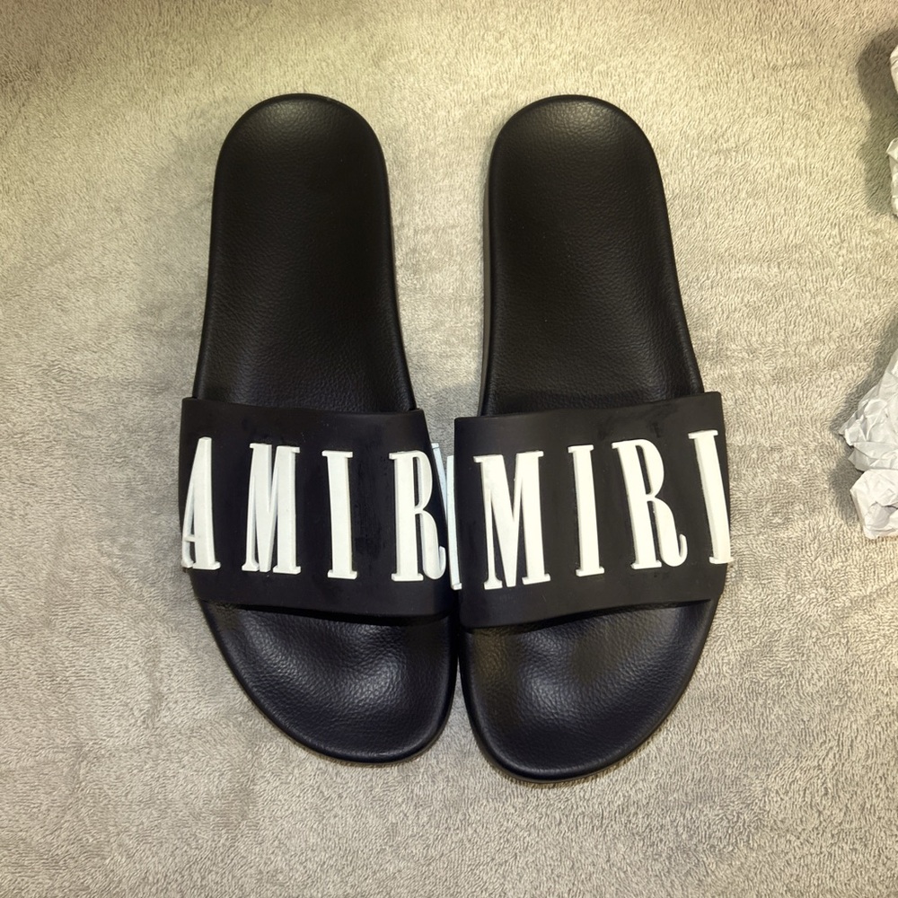 AMIRI LOGO POOL SLIDE